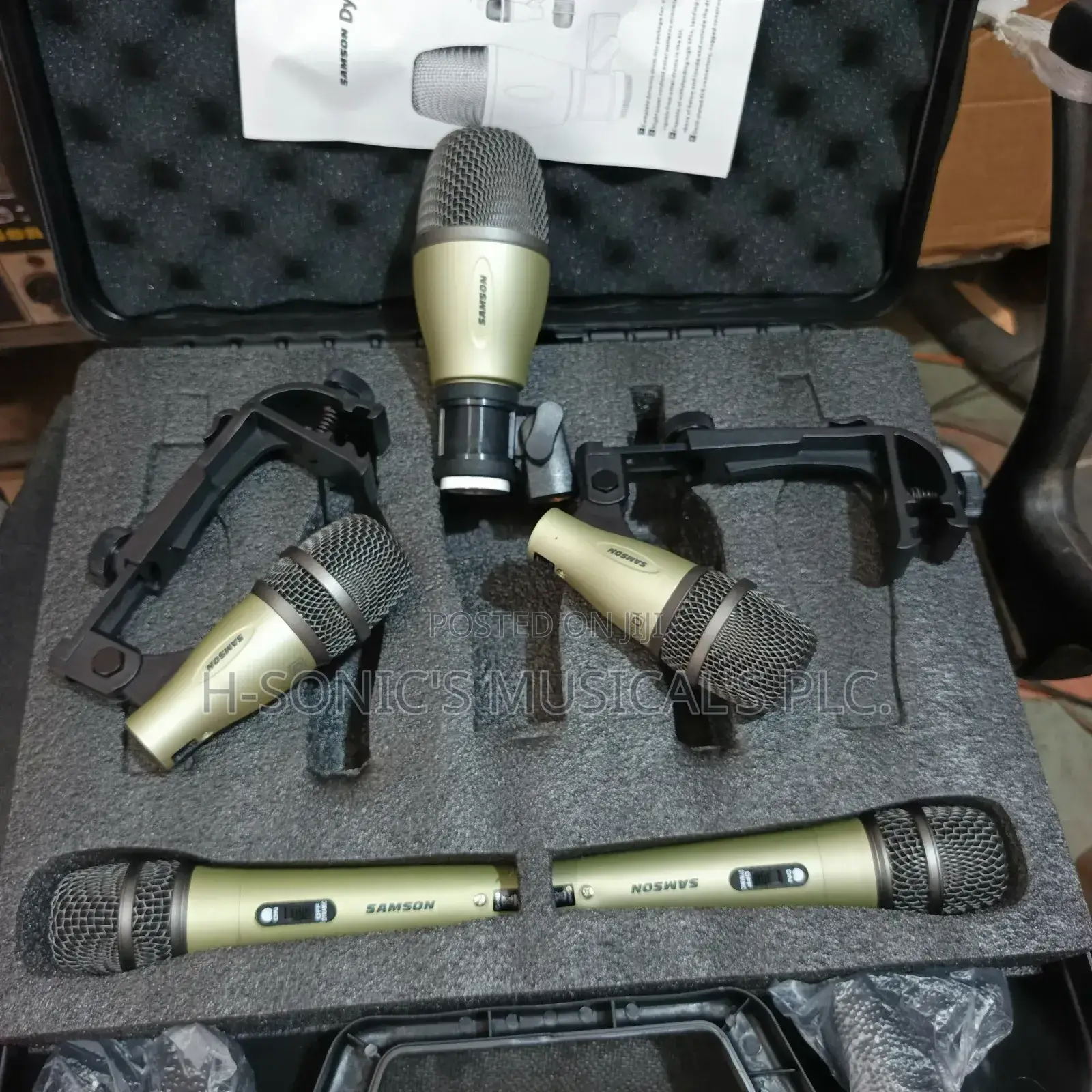 Quality Samson 5-Set Dynamic Drum Microphone