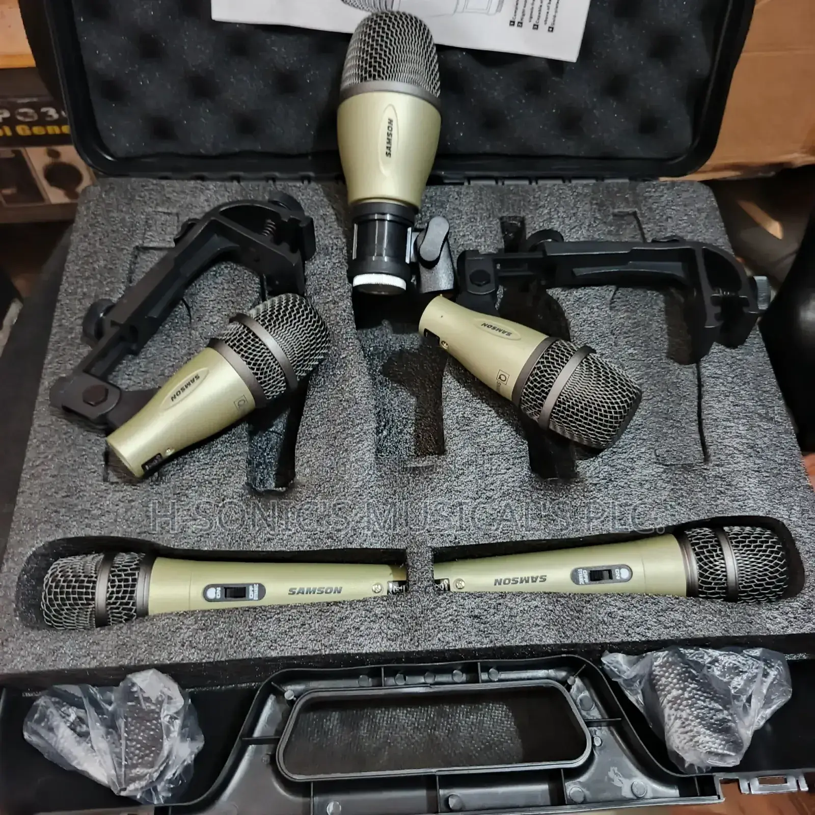 Quality Samson 5-Set Dynamic Drum Microphone