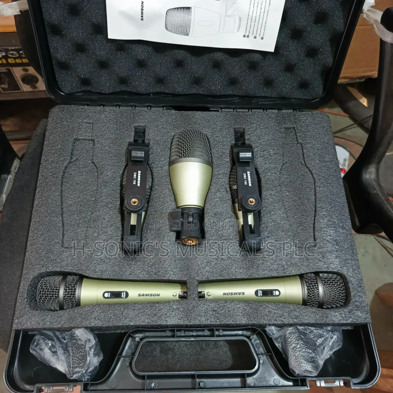 Quality Samson 5-Set Dynamic Drum Microphone