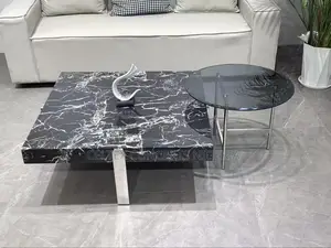 Marble Top Centre Table and Side Table