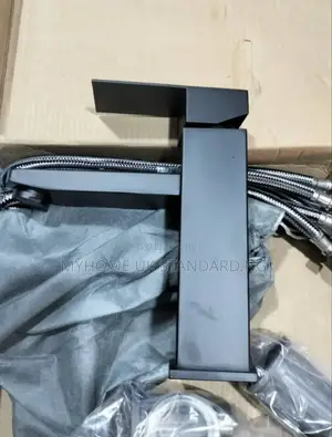 Black Basin Mixer Tap With Accessories