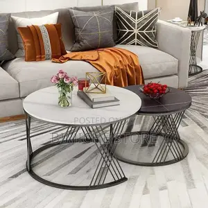 Photo - Luxury 2 Pieces Black and White Center Table