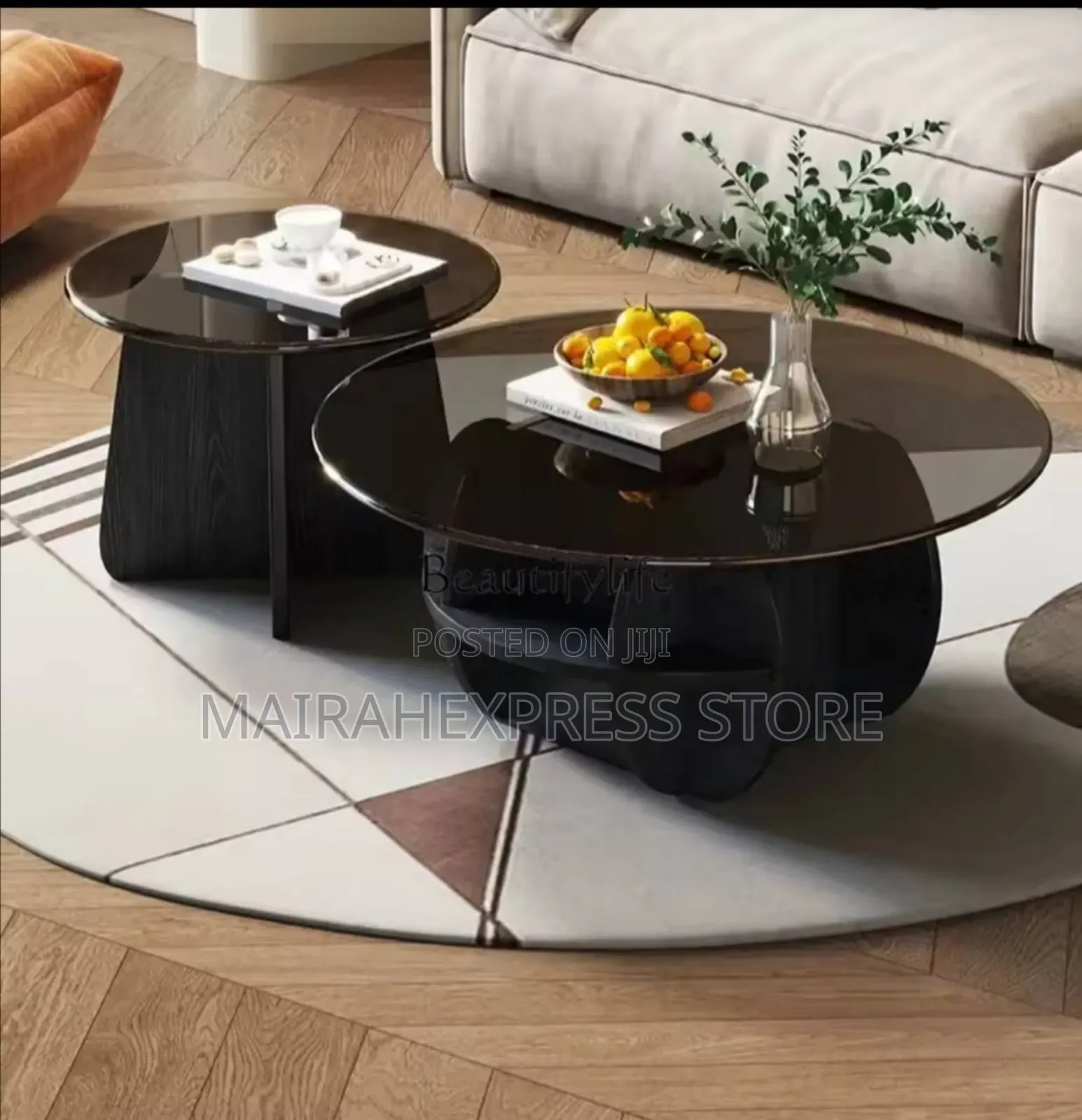 Nordic Glass Twin Table