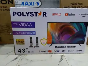 Ultra High Definition - Polystar Frameless Tv - 43 Inch