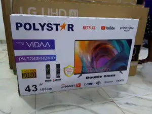 Ultra Clear Screen - Polystar 43" With Doube Glass - Smart