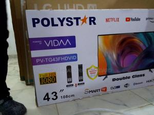 Perfect for Living Room - Polystar Uhd 43" Smart - Frameless