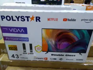 Smart Entertainment Hub - 43" Polystar Frameless Tv - Vidaa