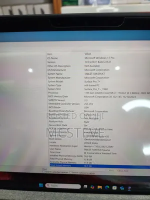 Laptop Microsoft Surface Pro 7+ 16GB Intel Core I7 SSD 512GB