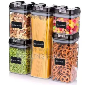 5pcs Airtight Food Storage Container Set For Kitchen