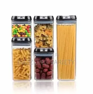 5pcs Airtight Food Storage Container Set For Kitchen