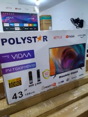 Sharp Display Uhd 43inch Polystar Smart Tv - Vidaa Powered