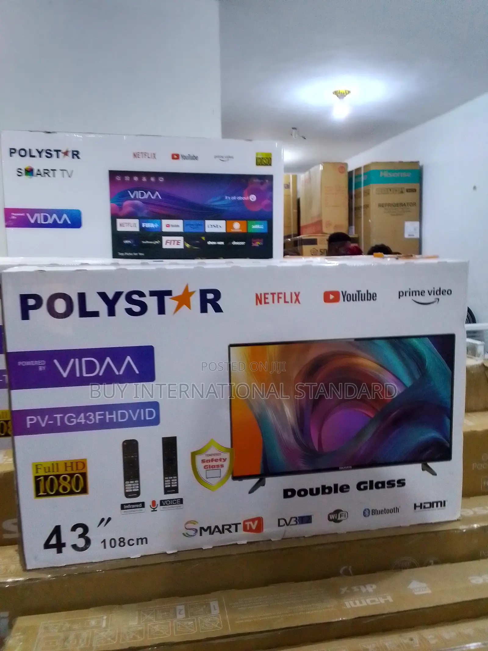 Enhanced Screen Resolution - 43" Uhd Tv - Frameless Vidaa
