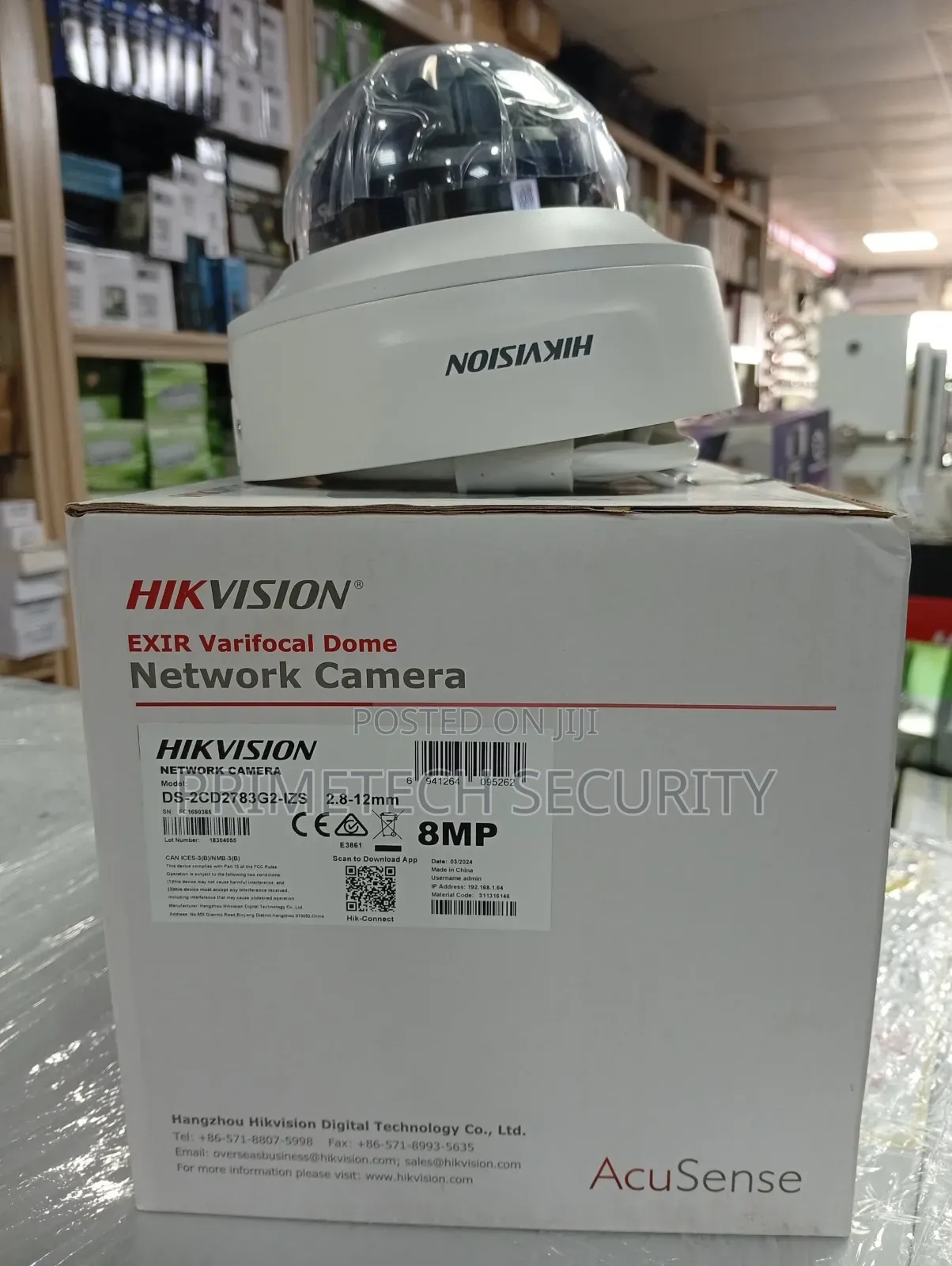 Security Hikvision Acusense Vari Focal 8mp Network Camera