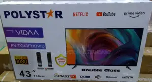 Eye-Popping Details - Polystar Uhd 43" Frameless Smart Tv
