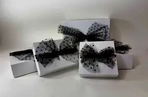 White Cardboard Box With Bow