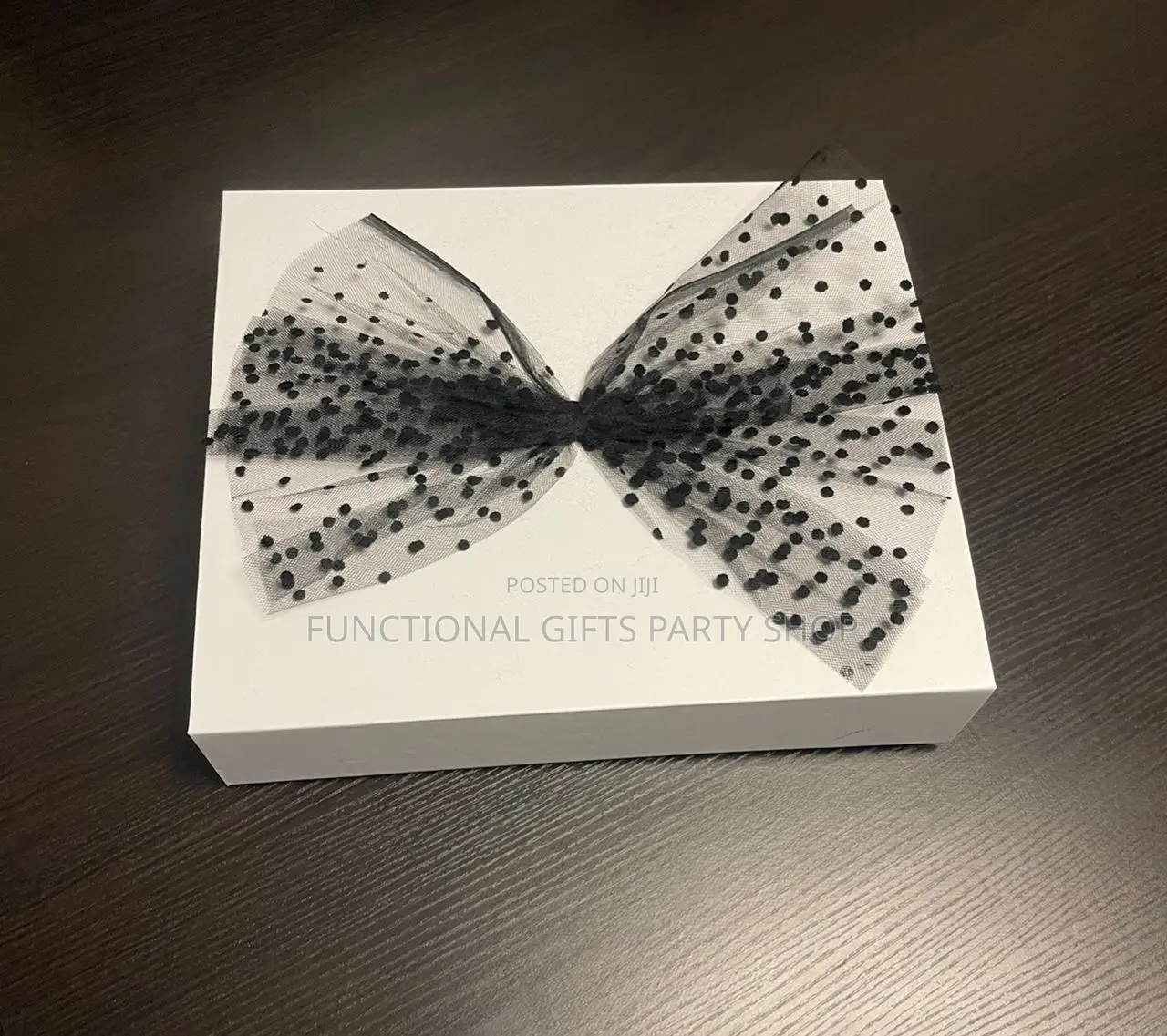 White Cardboard Box With Bow