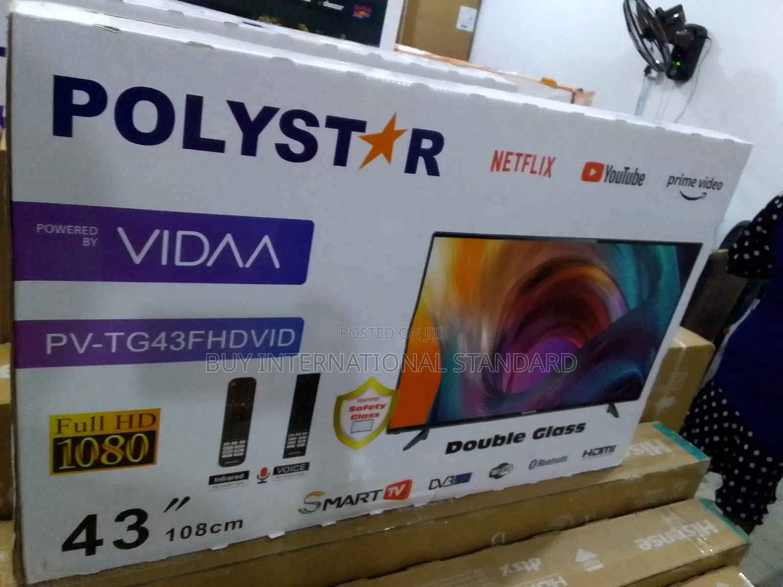 High Pixel Density Smart Tv - Polystar 43" Frameless - Vidaa