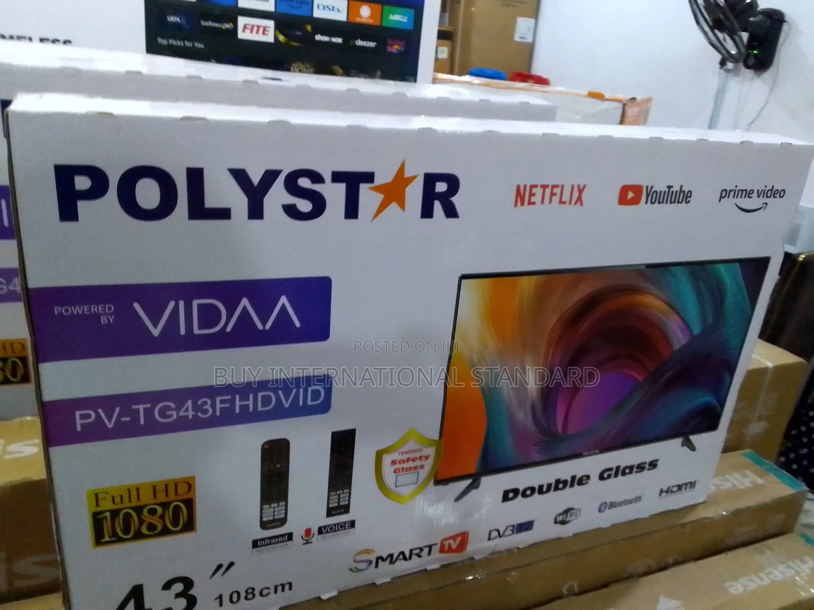High Pixel Density Smart Tv - Polystar 43" Frameless - Vidaa