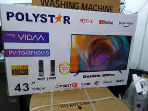Frameless Ultra Hd Panel - Polystar 43" Vidaa Smart Tv