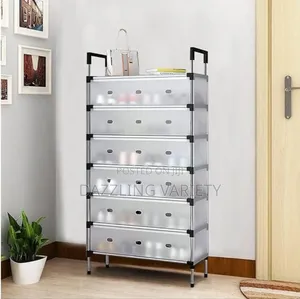 Big Size 7 Layers Shoe Rack With Dust-Proof Cover