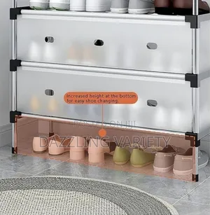 Big Size 7 Layers Shoe Rack With Dust-Proof Cover