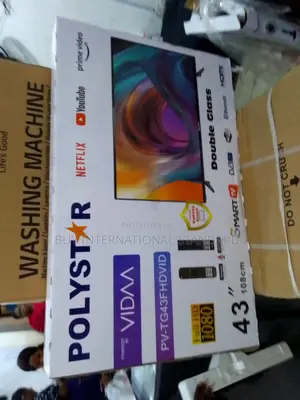 Crisp Vivd Display - Polyastar Frameless 43inch Smart Tv