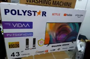 Realistic Visuals With Polystar 43" Frameless Smart Uhd Tv