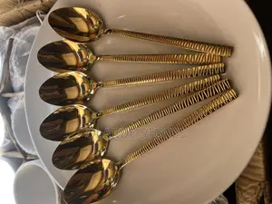 Quality Gold Eating Spoon 6pcs
