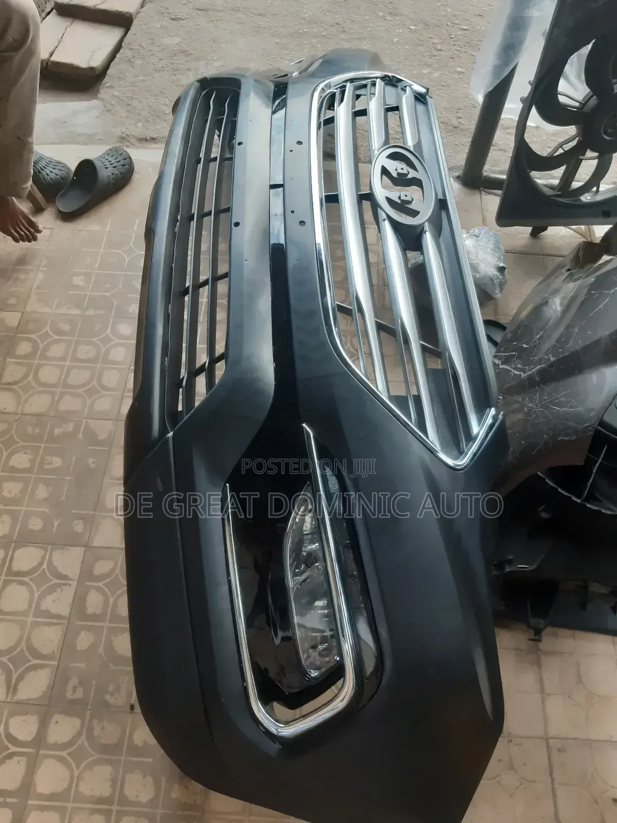 Complete Front Bumper for Hyundai Santa Fe 2017