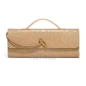 Photo - Luxury High Quality Aria Croc Handle Clutch