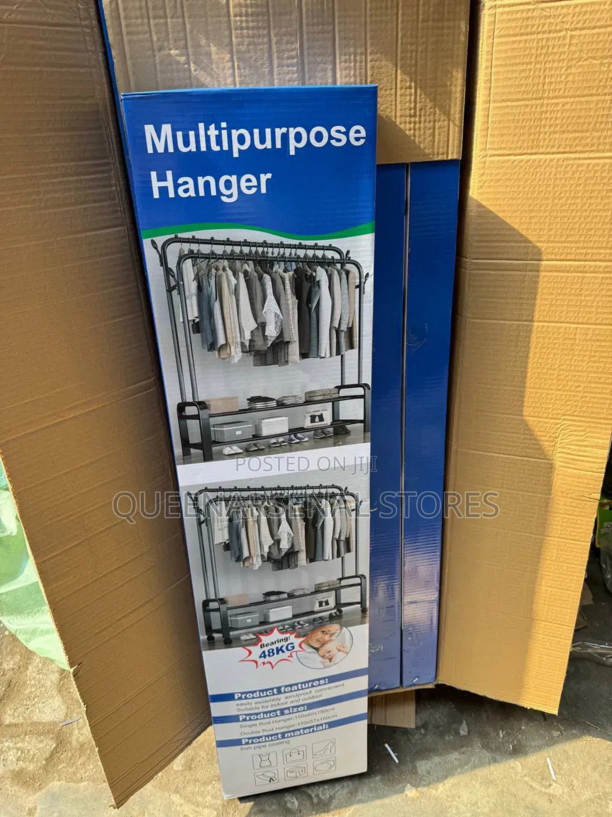 Heavy Duty Double Pole Hanger -- 48kg