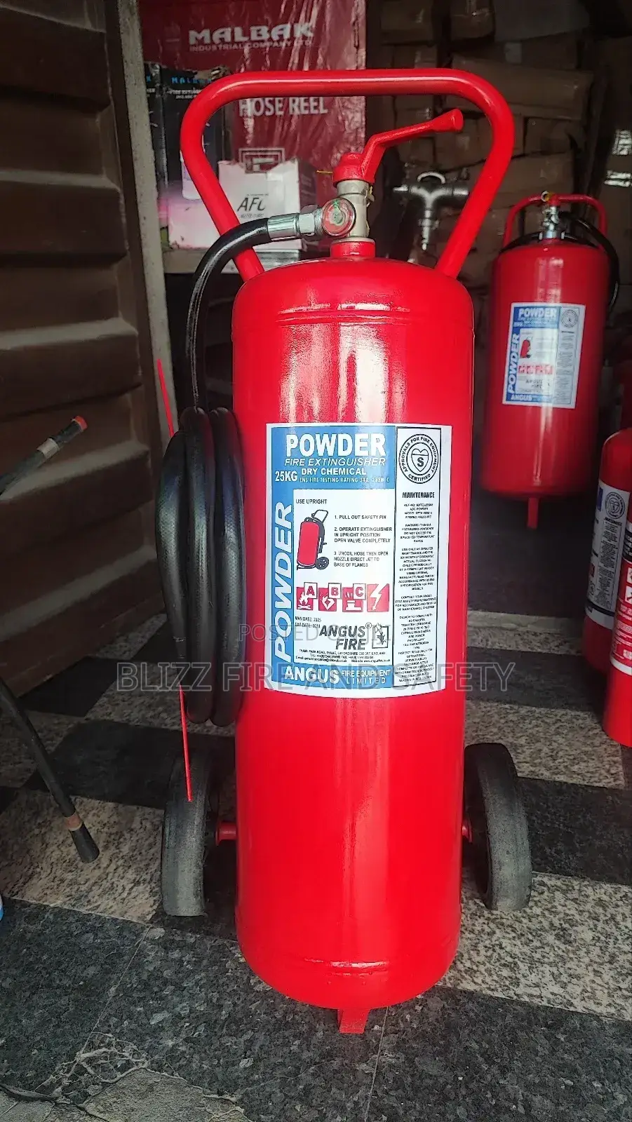 25kg Dcp Class (Abc) Fire Extinguisher