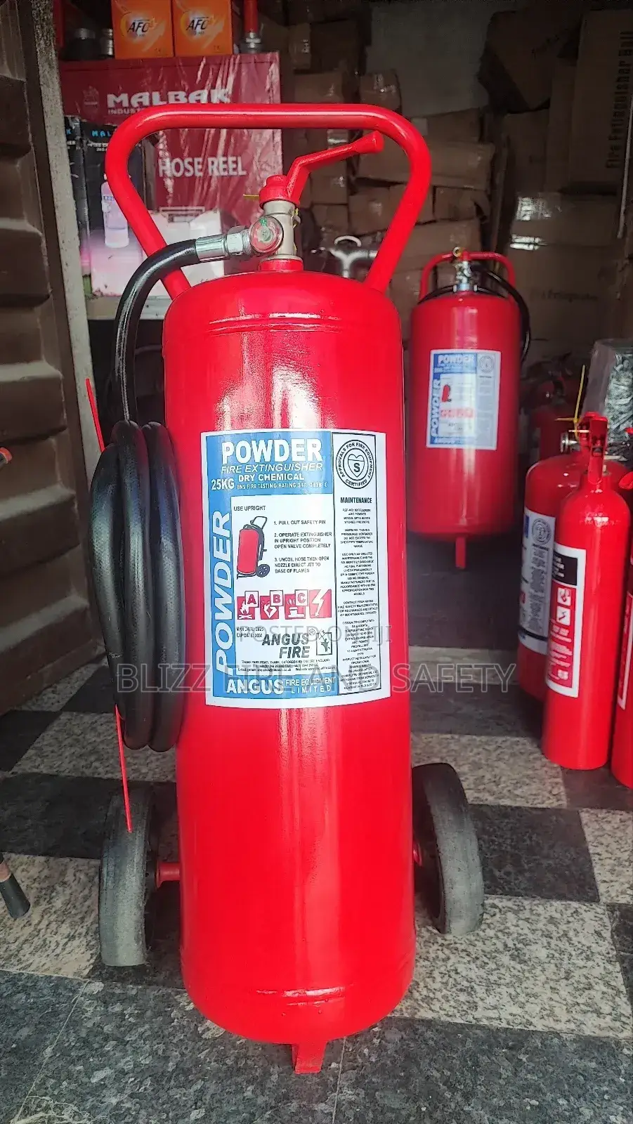 25kg Dcp Class (Abc) Fire Extinguisher