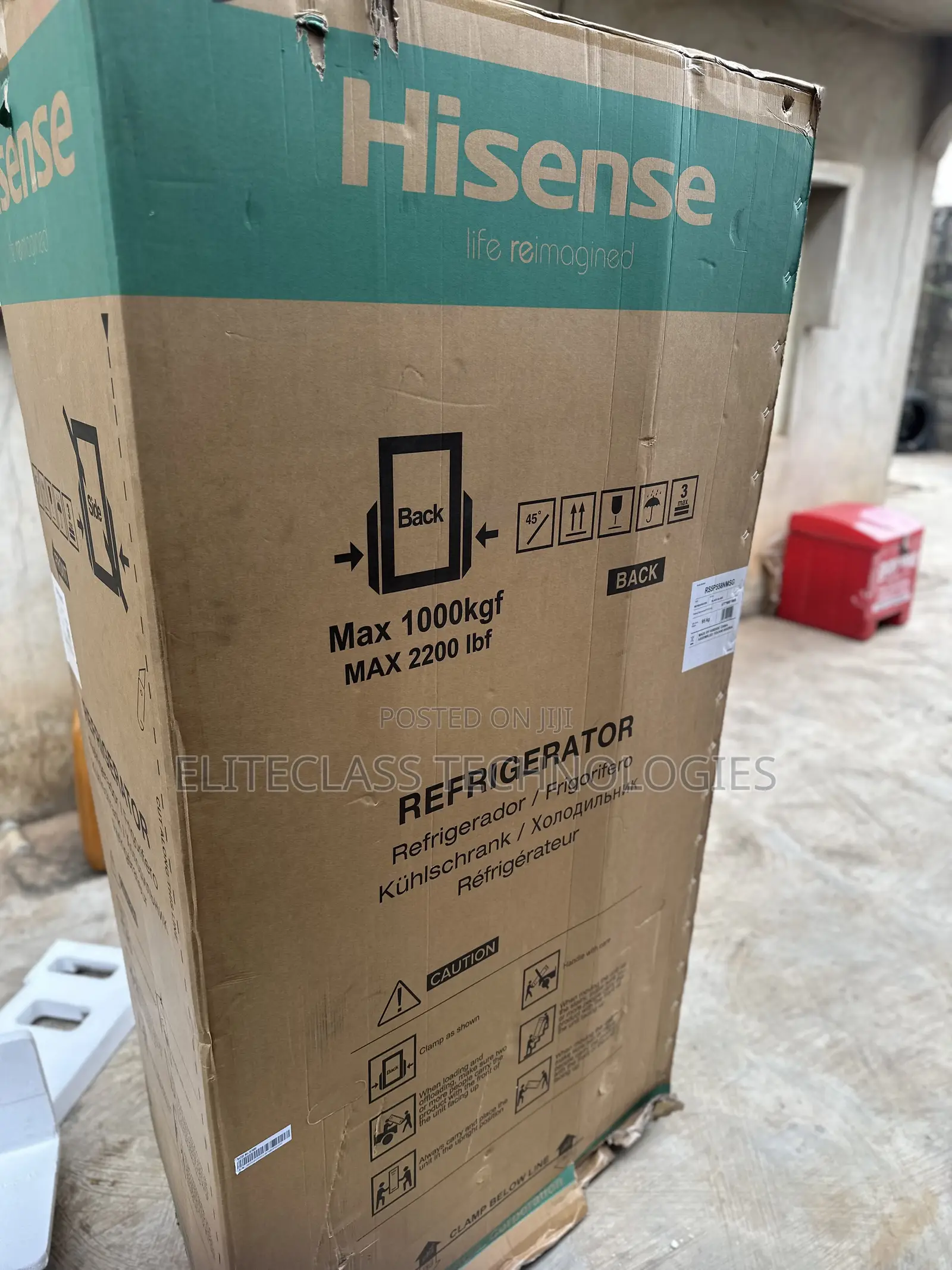 Hisense 529l Refrigerator With Water Dispenser Ref 5p558nmsg