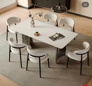 Photo - New Imported Exquisite Marble Top Dining Set