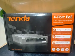 Tenda Teg1105p, 5 Port Gigabit Poe With 4 Port Poe+ at 63w
