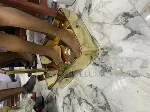 Ceramic Pedicure Basin Gold