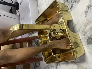 Ceramic Pedicure Basin Gold