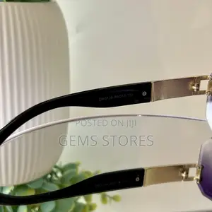 Versace-Inspired Rimless Gradient Sunglass – Luxury Unisex