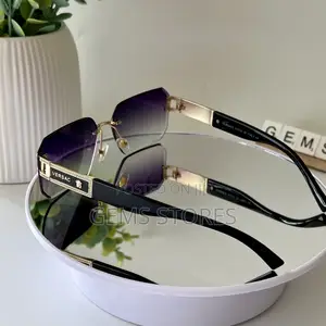 Versace-Inspired Rimless Gradient Sunglass – Luxury Unisex