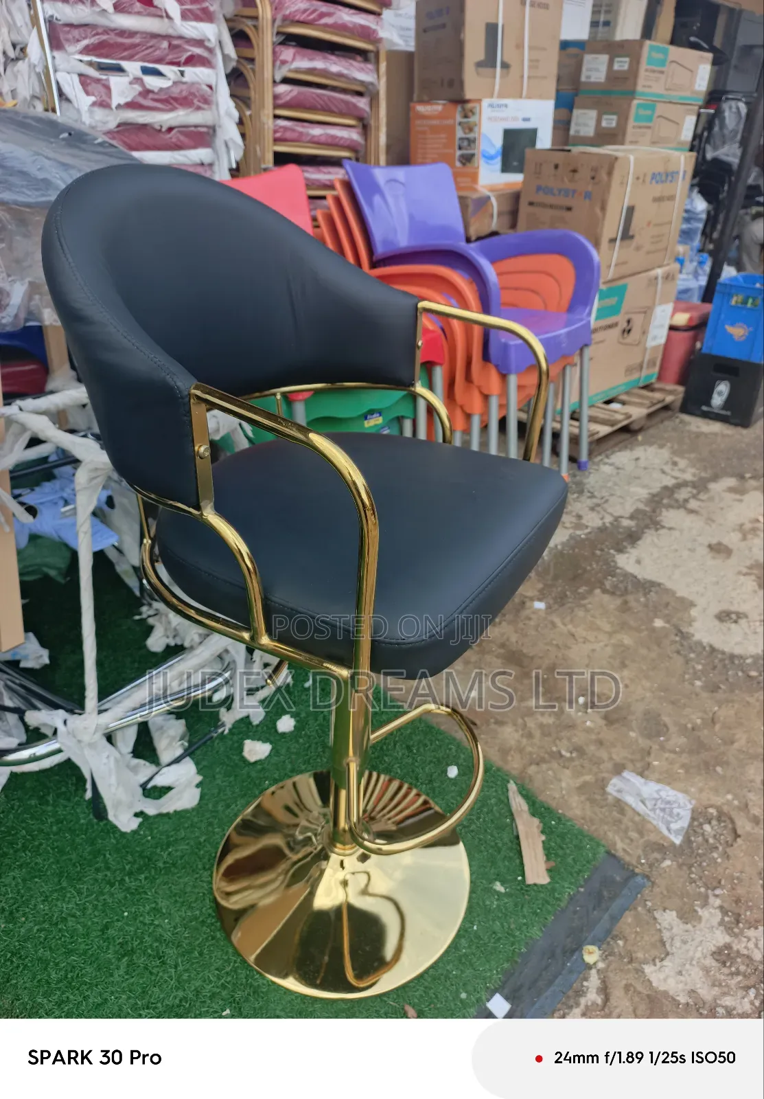 Golden Bar Stool
