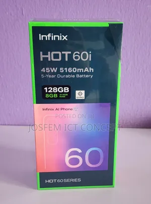 New Infinix Hot 60i 128 GB Silver