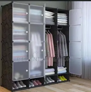 Heavy Duty 4 Partitioning High Plastic Wardrobe
