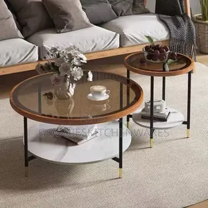 Glass Twin Center Table / Centre Table