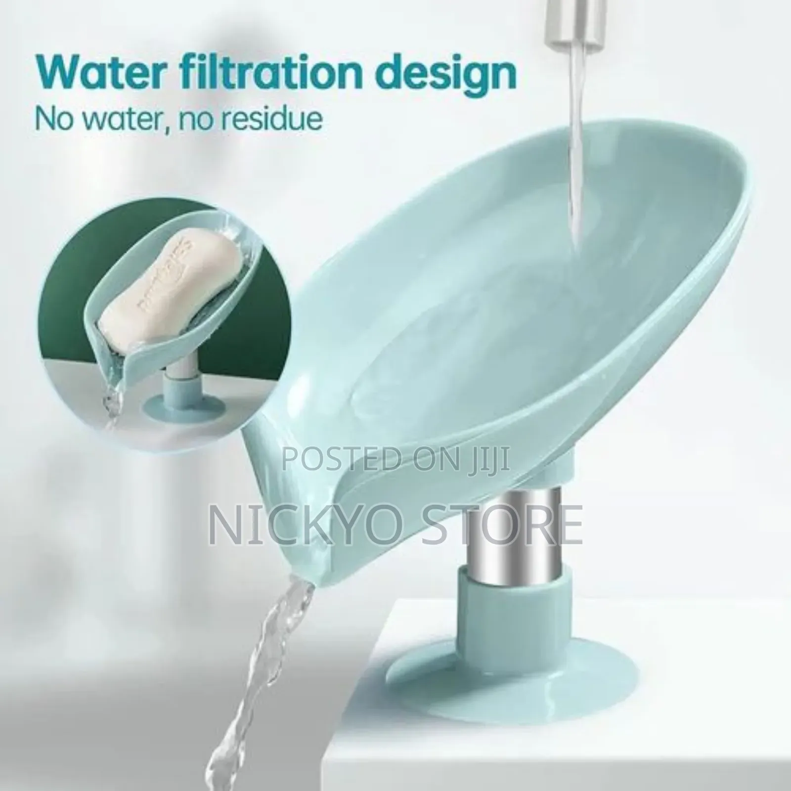Leaf-shaped Drainable Soap Holder With Suction Base