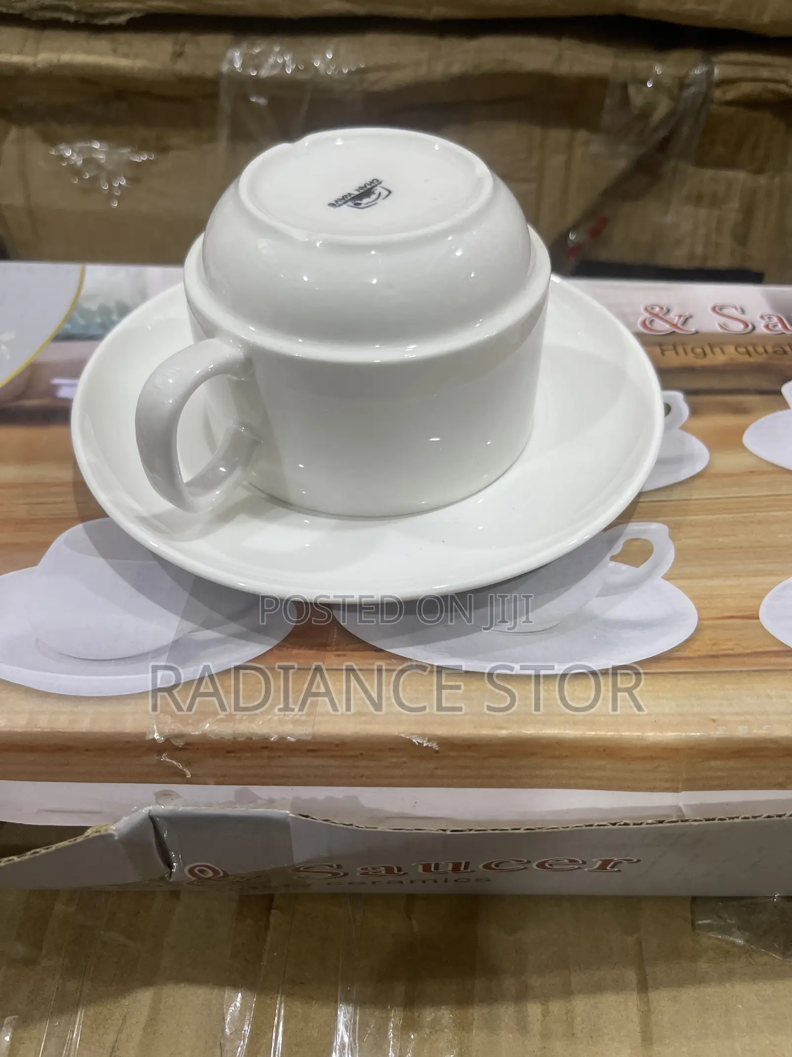 6 Pieces Tea Cup With 6 Pieces Saucer