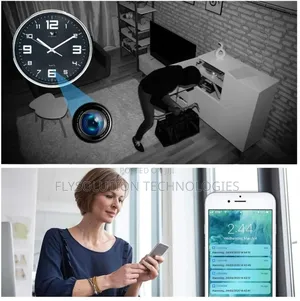Hidden Wifi/ Ip Wall Clock Surveillance Spy Camera
