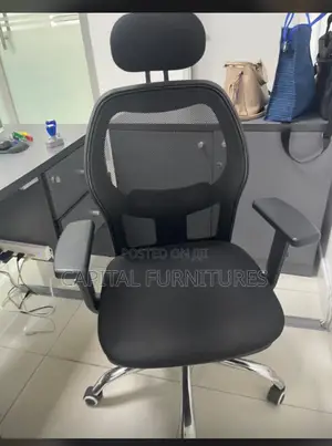 Executive Office Net Chair With Adjustable Hand