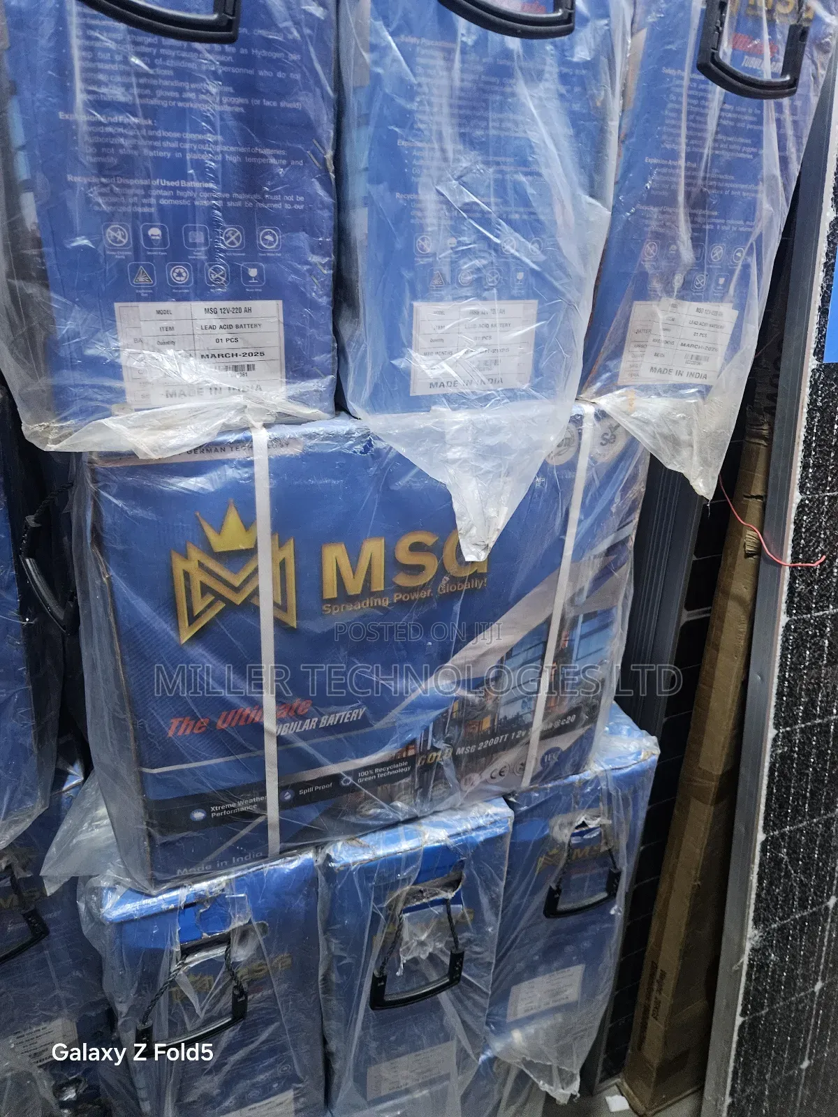 220ah 12v MSG Tubular Battery Available at Sagamu