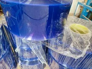 Premium 5mm Transparent Blue PVC Curtains